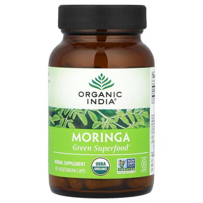Organic India Moringa, 90 Vegetarian Caps (350 mg per Capsule) | Target