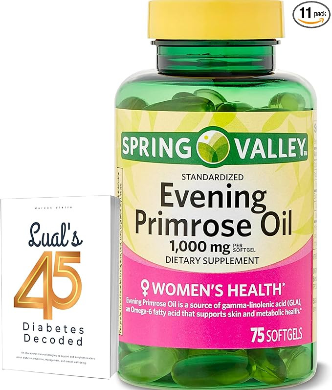Spring Valley Evening Primrose Oil Women's Health Dietary Supplement Softgels, 1000 mg, 75 Count,... | Amazon (US)