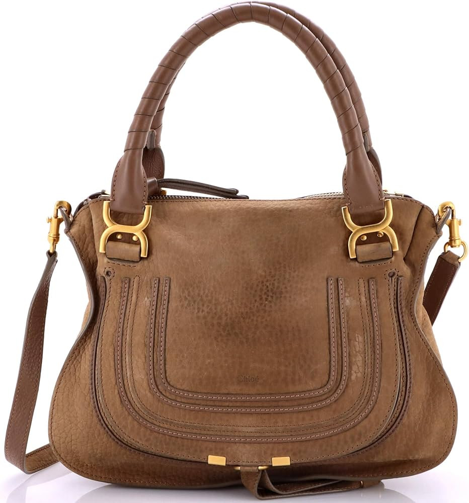 Chloe  
               Pre-Loved Marcie Satchel Nubuck Medium, Brown | Amazon (US)