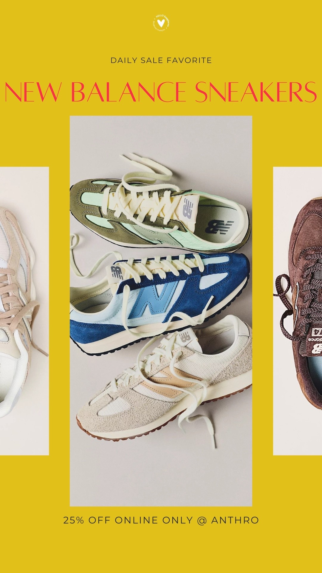 👟 Sneaker refresh, anyone?! New Balance is 25% off online at Anthro and there are SO many cute pairs included! Run, don’t walk. 💛

#LTKootd #LTKSaleAlert #LTKActive