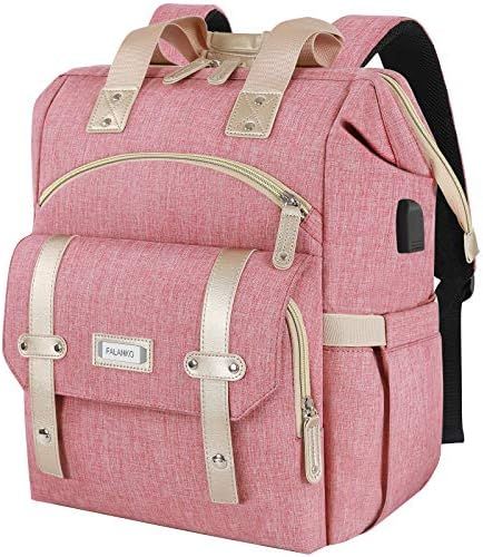 Laptop Backpack for Women,RFID Anti Theft Work Backpack for 15.6 Inch Laptop,Wide Open Large USB ... | Amazon (US)