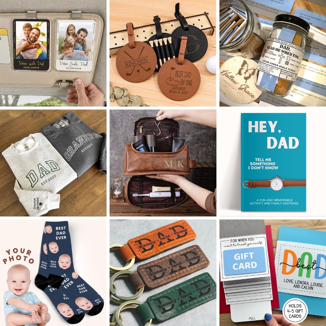 Personalized Father’s Day gifts always mean more 💙 Custom picks he’ll keep for years — from engraved favorites to everyday essentials made just for Dad 👏 #LTKGiftGuide #FathersDayGifts #PersonalizedGifts