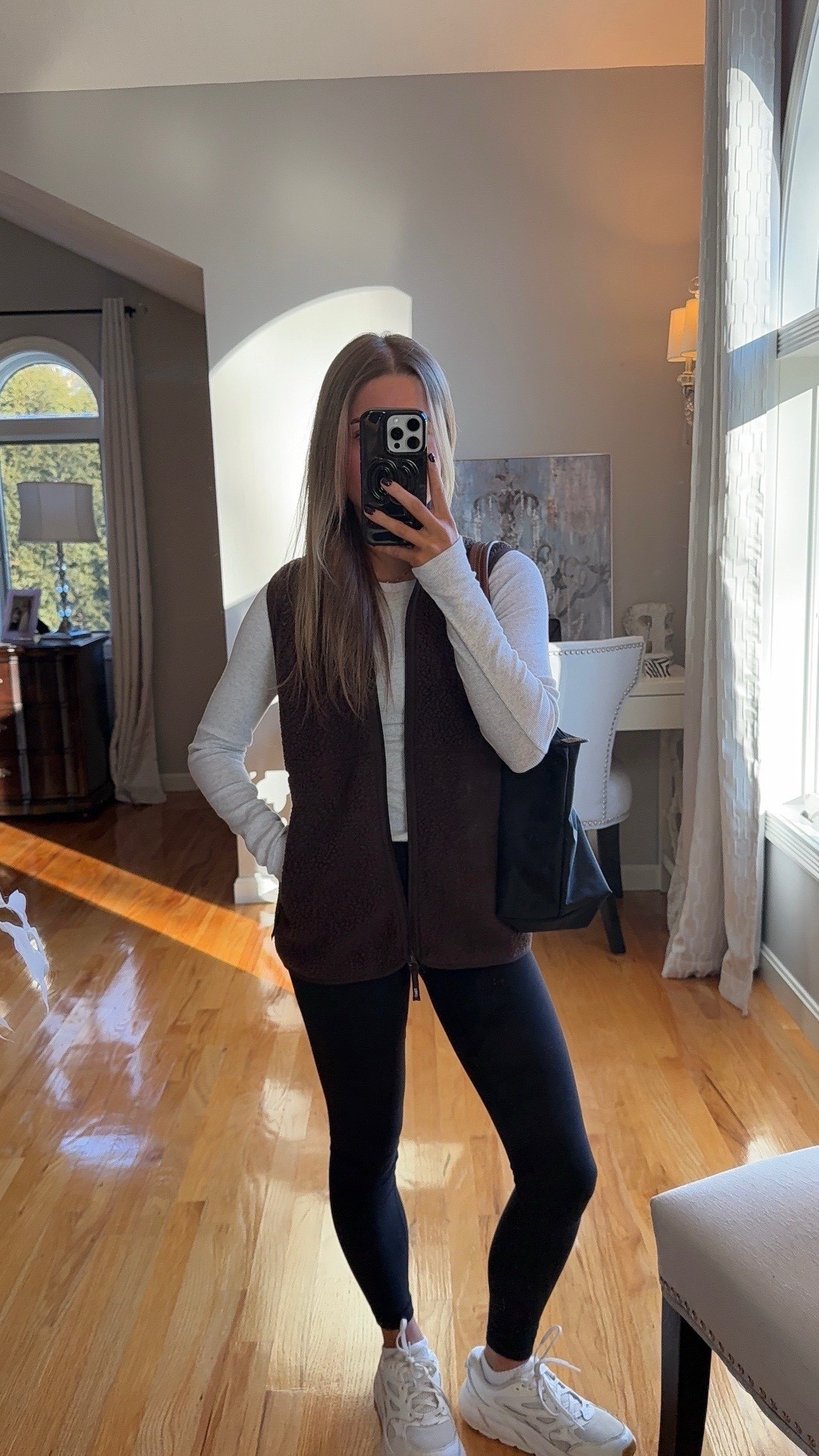 wearing a xs in leggings and long sleeve, small in vest! 

#LTKSeasonal #LTKU #LTKootd
