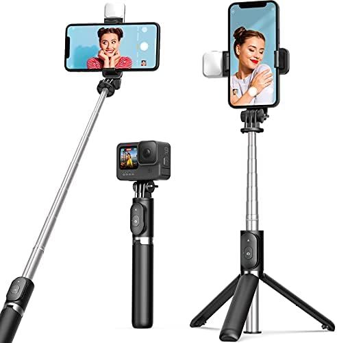 Selfie Stick Tripod with Fill Light ARTOFUL Phone Tripod Stand with Remote Control & 360°Rotation Co | Amazon (US)