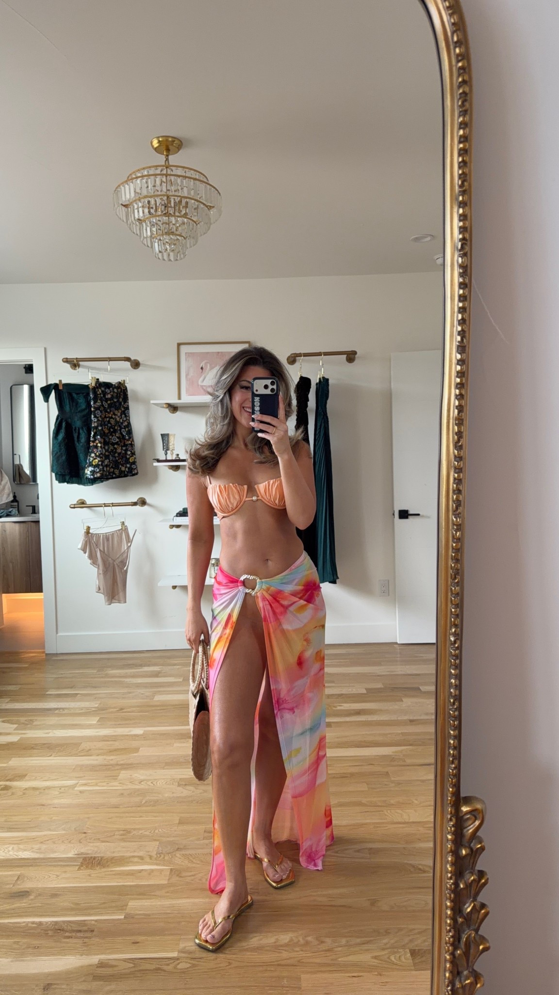 Summer swim and resortwear look peach shell bikini and floral sarong  

Crushed code: chic

Wearing my usual smalls/2

Swimwear
Resortwear
Bikini
Sarong
Beach 
Pool day 
Vacation

#LTKSeasonal #LTKgrwm #LTKTravel