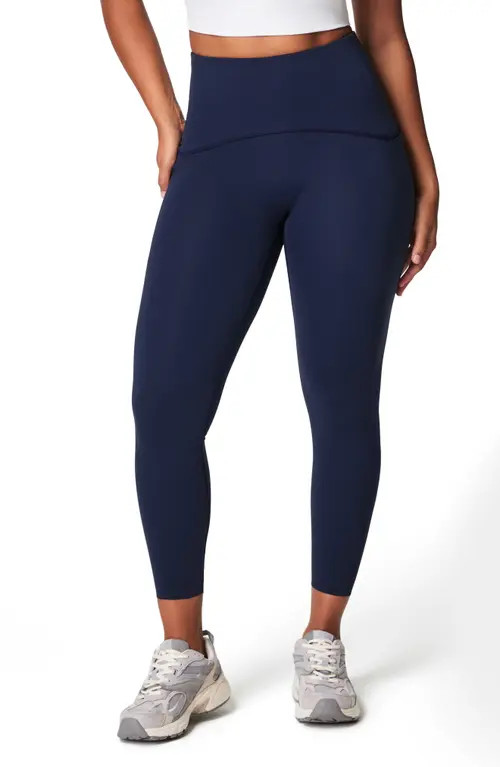 SPANX® SPANXshape™ Booty Boost® Side Pocket Leggings in Timeless Navy at Nordstrom, Size Medium | Nordstrom