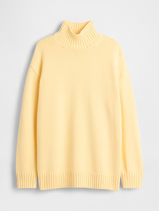100% Cotton Oversized Mockneck Sweater | Gap (US)