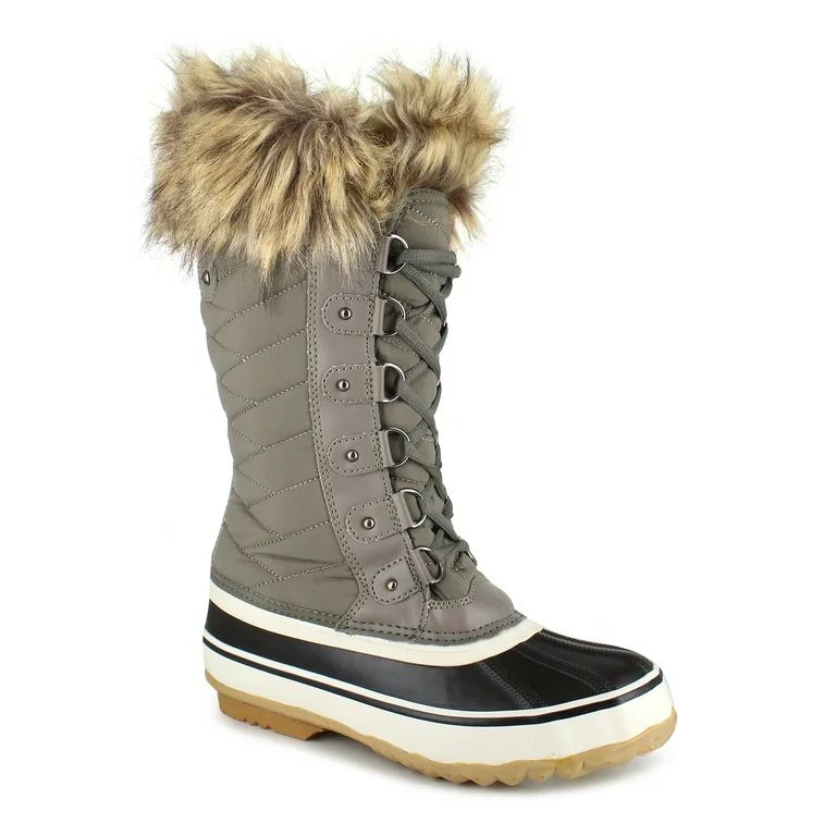 Portland Boot Company Women's Cairo 12" Faux Fur Trim Snow Boot - Walmart.com | Walmart (US)