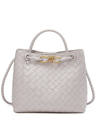 Woven Leather Top Handle Messenger Bag | Gilt & Gilt City