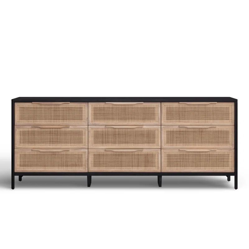 Nellie 9 Drawer Cane Dresser | Wayfair North America