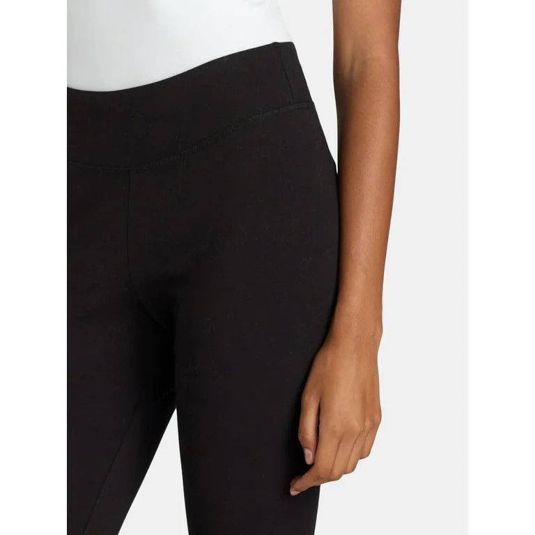 Time and Tru Women's High-Rise Ankle Knit Leggings, Available in 1, 2, and 3-Packs, 27" Inseam, S... | Walmart (US)