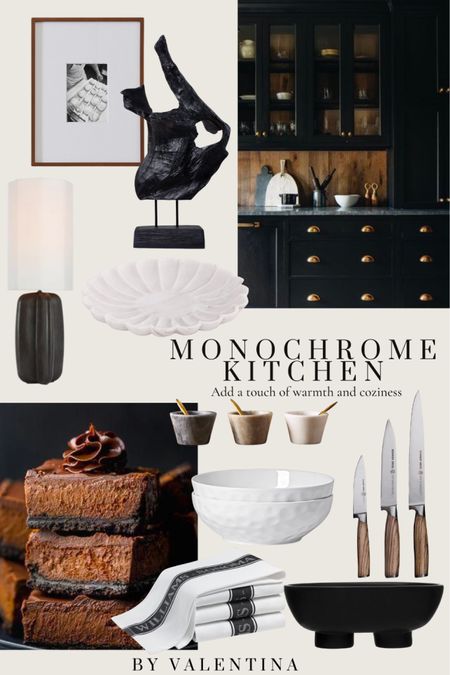 Monochrome kitchen to add a touch of warmth and coziness 🖤

#LTKfindsunder100 #LTKhome #LTKstyletip