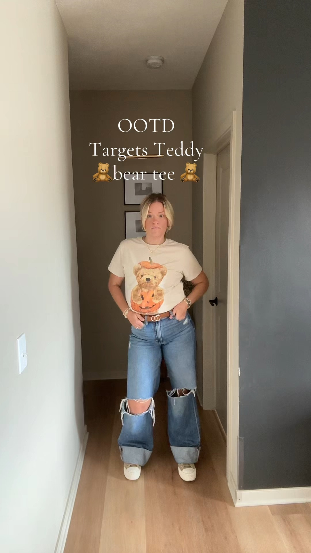 Cozy vibes today in my adorable teddy bear tee from Target! Perfect for a relaxed day out. 🐻✨ #OOTD #TargetStyle #TeddyBearTee #CasualChic #FashionFinds #FallFashion"





#LTKSeasonal #LTKVideo #LTKFallSale