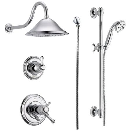 Delta TempAssure 17T Series Thermostatic Shower System with Integrated Volume Control, Shower Hea... | Build.com, Inc.