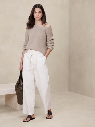 Poplin Straight Pant | Banana Republic Factory