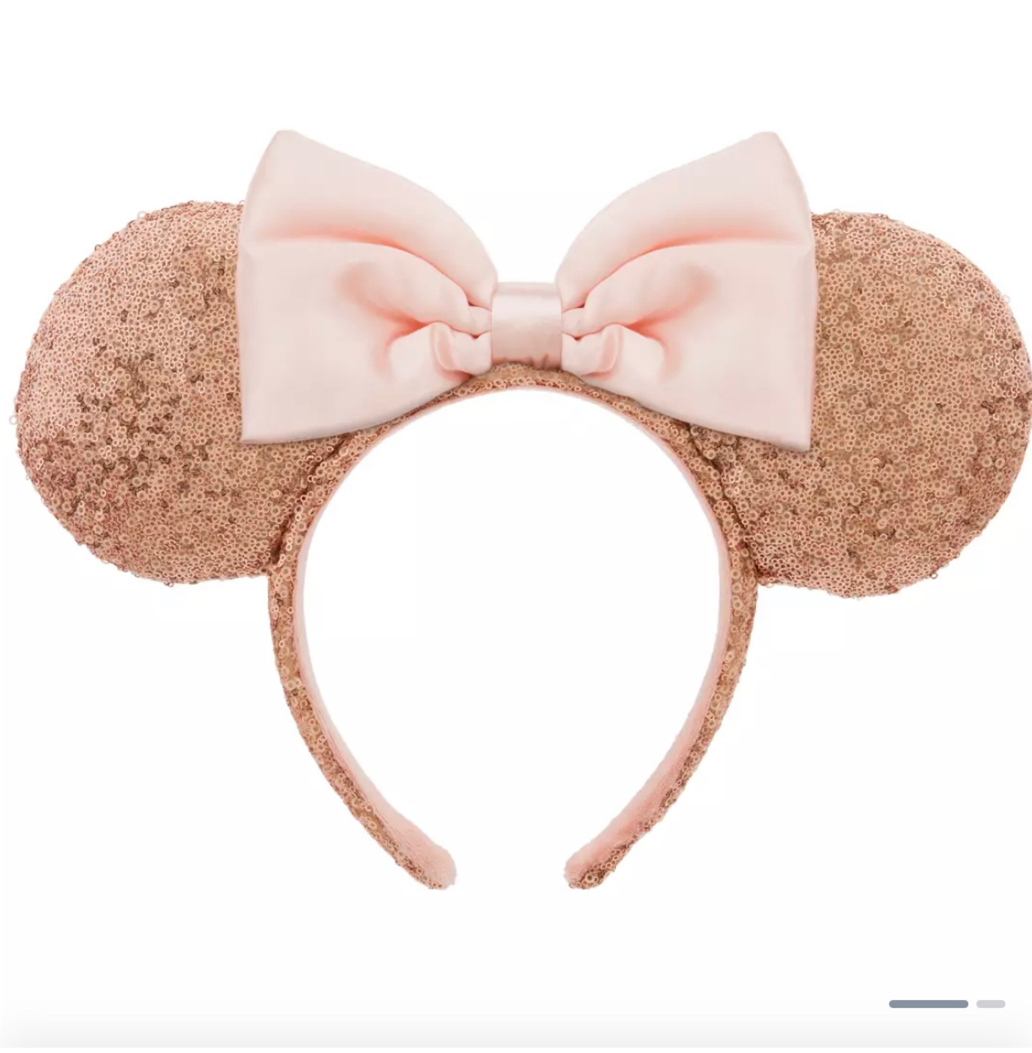 Disneyparks Exclusive - Minnie Mickey Ears Headband - Silver with Gold Bow