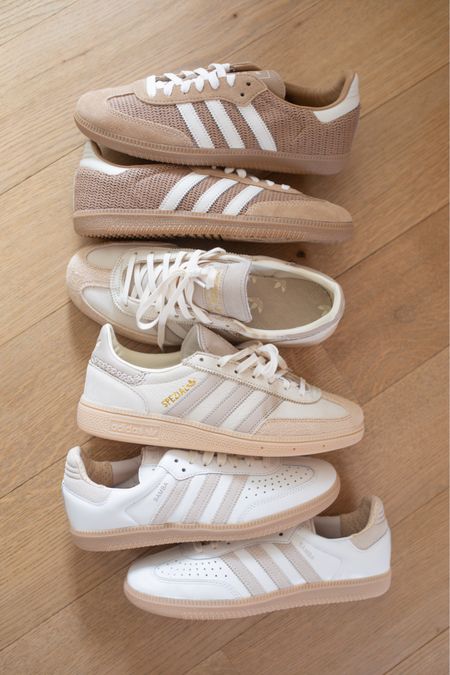 Can’t get enough of these adidas styles! Some of them are in men’s sizes, so make sure to convert accordingly! 

Neutral adidas sneakers, adidas sambas, adidas spezial 

#LTKshoecrush #LTKGiftGuide #LTKstyletip