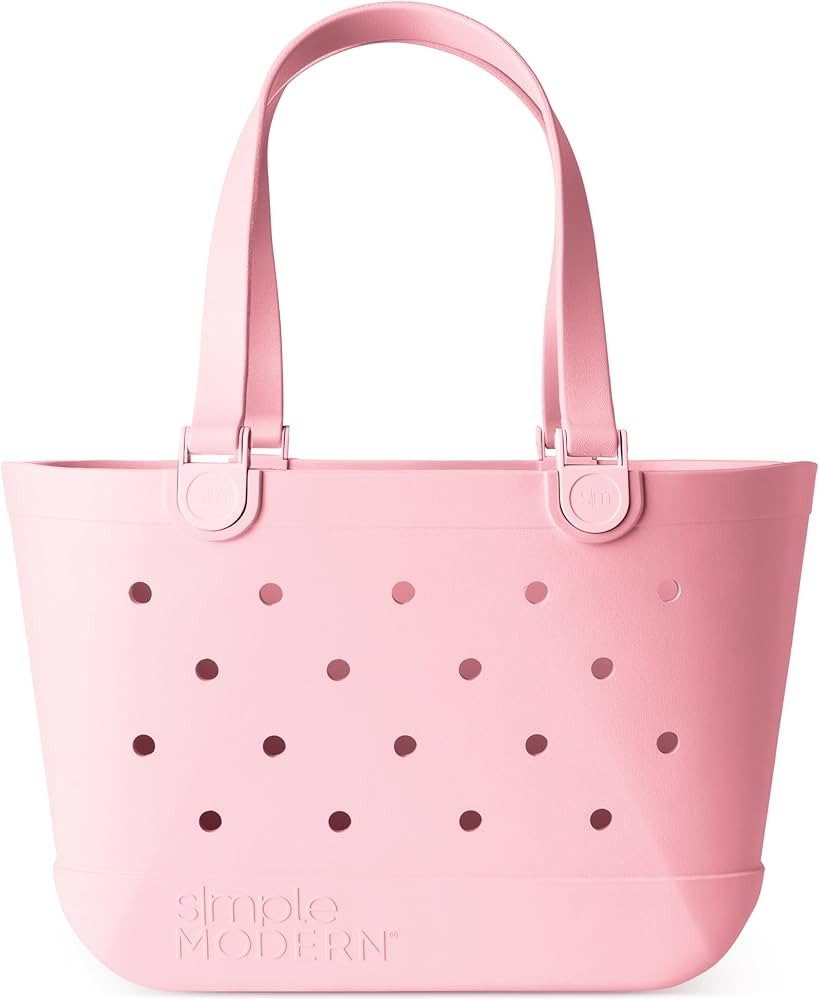 Simple Modern Beach Bag Rubber Tote | Waterproof Large Tote Bag with Zipper Pocket for Beach, Poo... | Amazon (US)