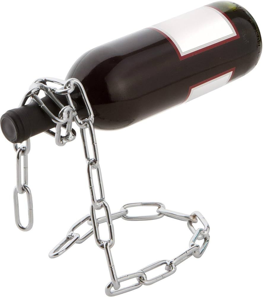 Fantasee - Suspending Chain Wine Holder, Stainless Steel Wine Rack Wine Bottle Holder Novelty for... | Amazon (US)