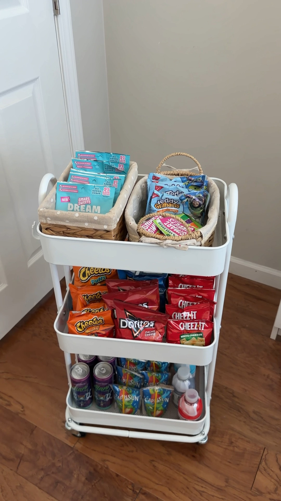 Snack cart restock!