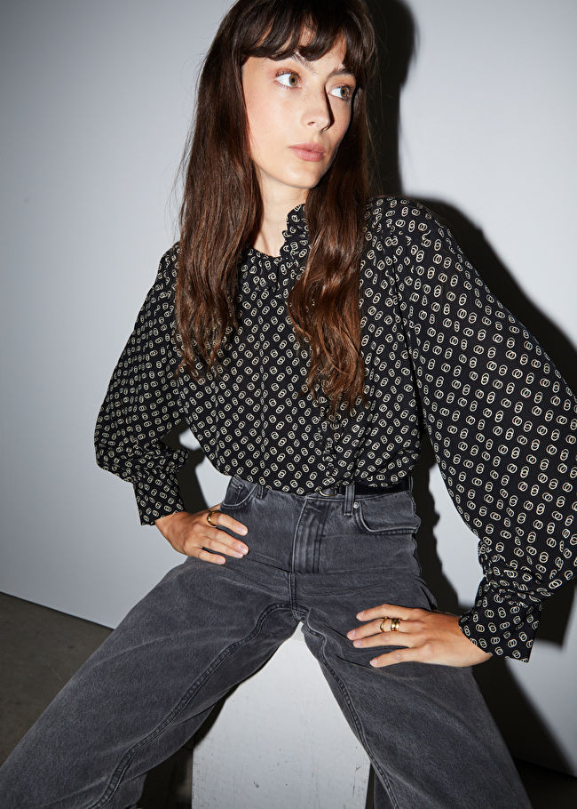 Oversized-Seidenbluse | & Other Stories (DE + FR)