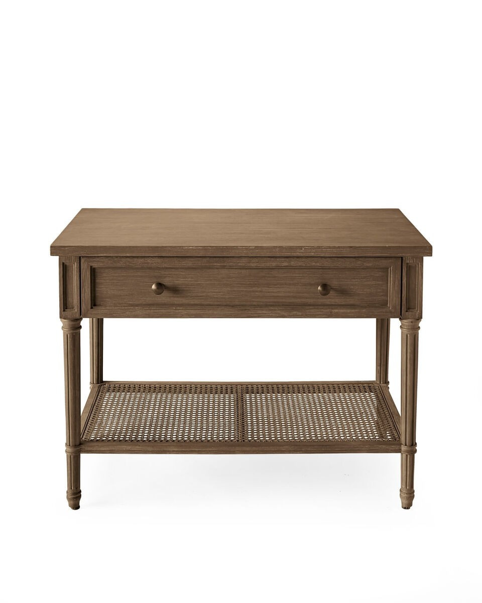 Harbour Cane Wide Nightstand | Serena and Lily