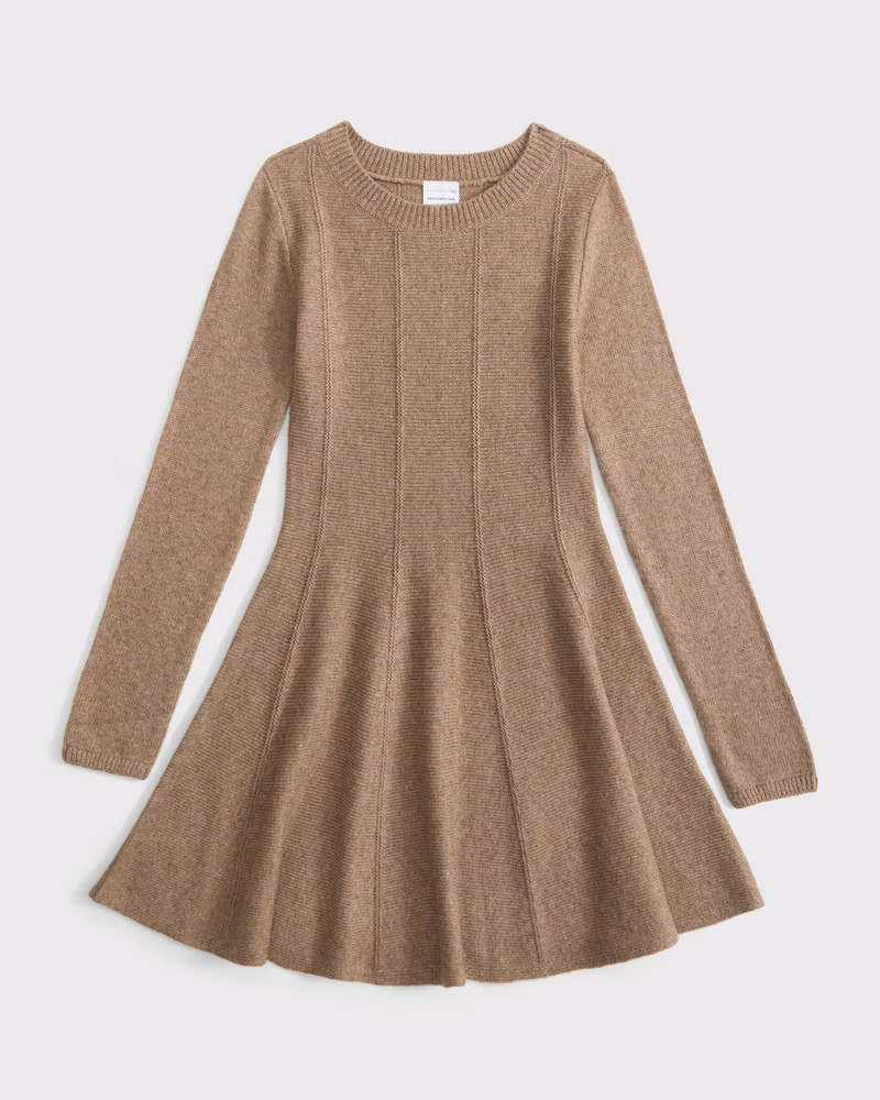 girls a&f mila long-sleeve mini sweater dress | girls dresses & rompers | Abercrombie.com | Abercrombie & Fitch (US)