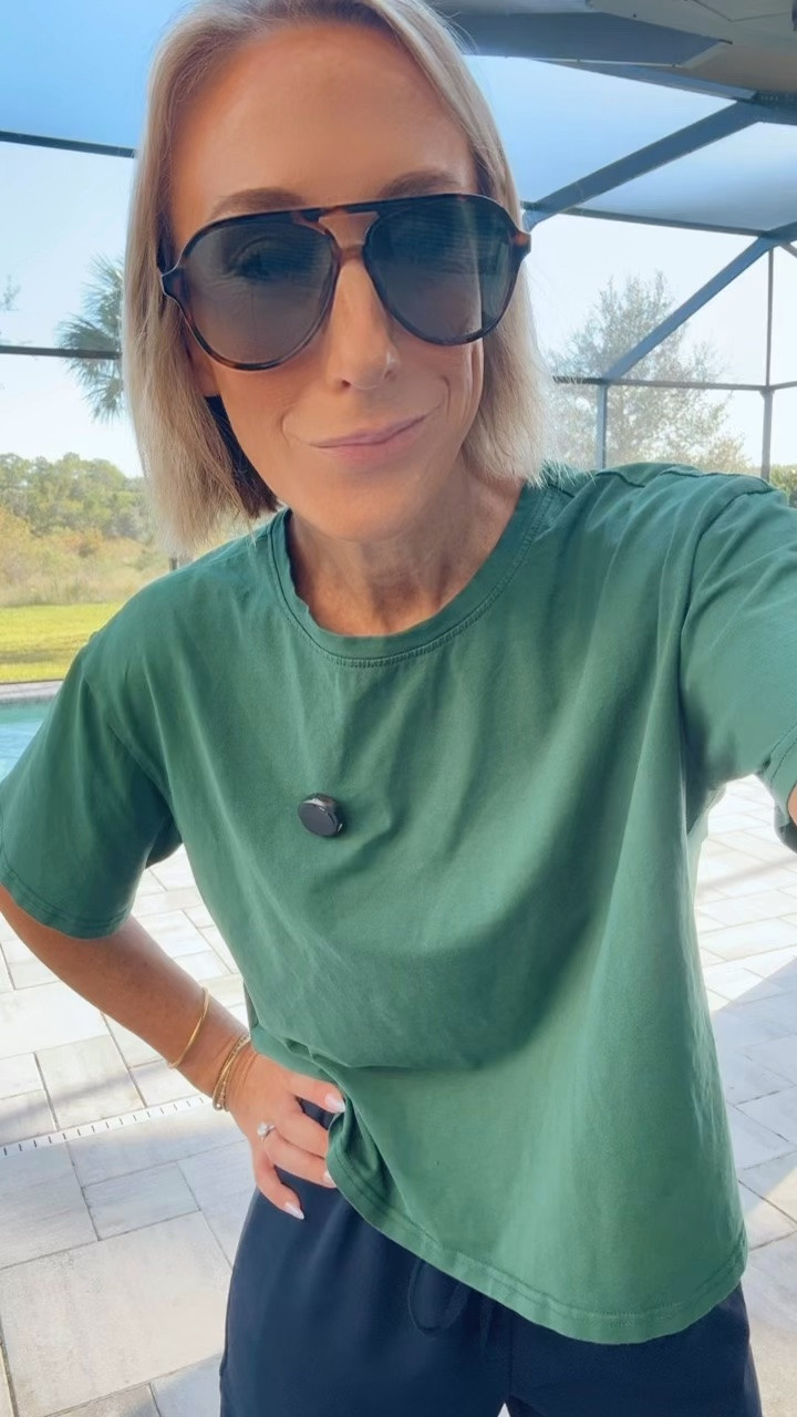 My bus stop ootd:
• crepe pants - size small. 
• green tshirt - size small. 
• sandals - tts.

#LTKootd #LTKSeasonal #LTKOver40