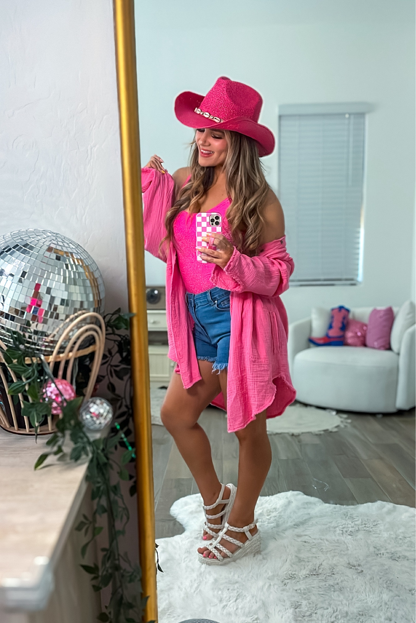 Coastal Cowgirl in hot pink is such a vibe. It’s giving beachy Barbie!! 🤠🎀🪩

#VacationOutfit #SummerOutfit #Sandals #CountryConcertOutfit #PinkLily #KristaHorton #CoastalCowgirl #BeachOutfit #SummerStyle #SpringFashion #PinkLilyStyle #ShimmerSwimsuit #Pink #HotPink #StageCoach #SummerOutfit 

#LTKstyletip #LTKFestival #LTKSeasonal