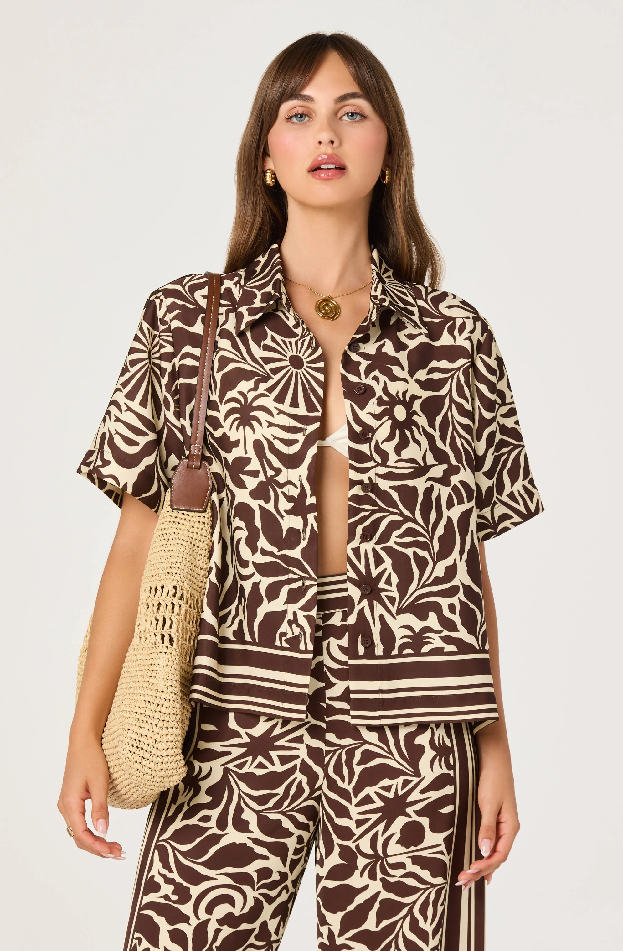 Logan Boxy Button-Up Collared Top | ASTR the Label