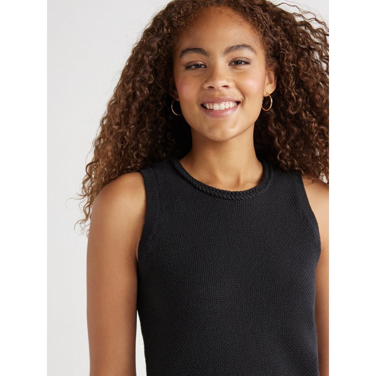 Free Assembly Women’s Crochet Sweater Tank Top, Midweight, Sizes XS-XXL | Walmart (US)