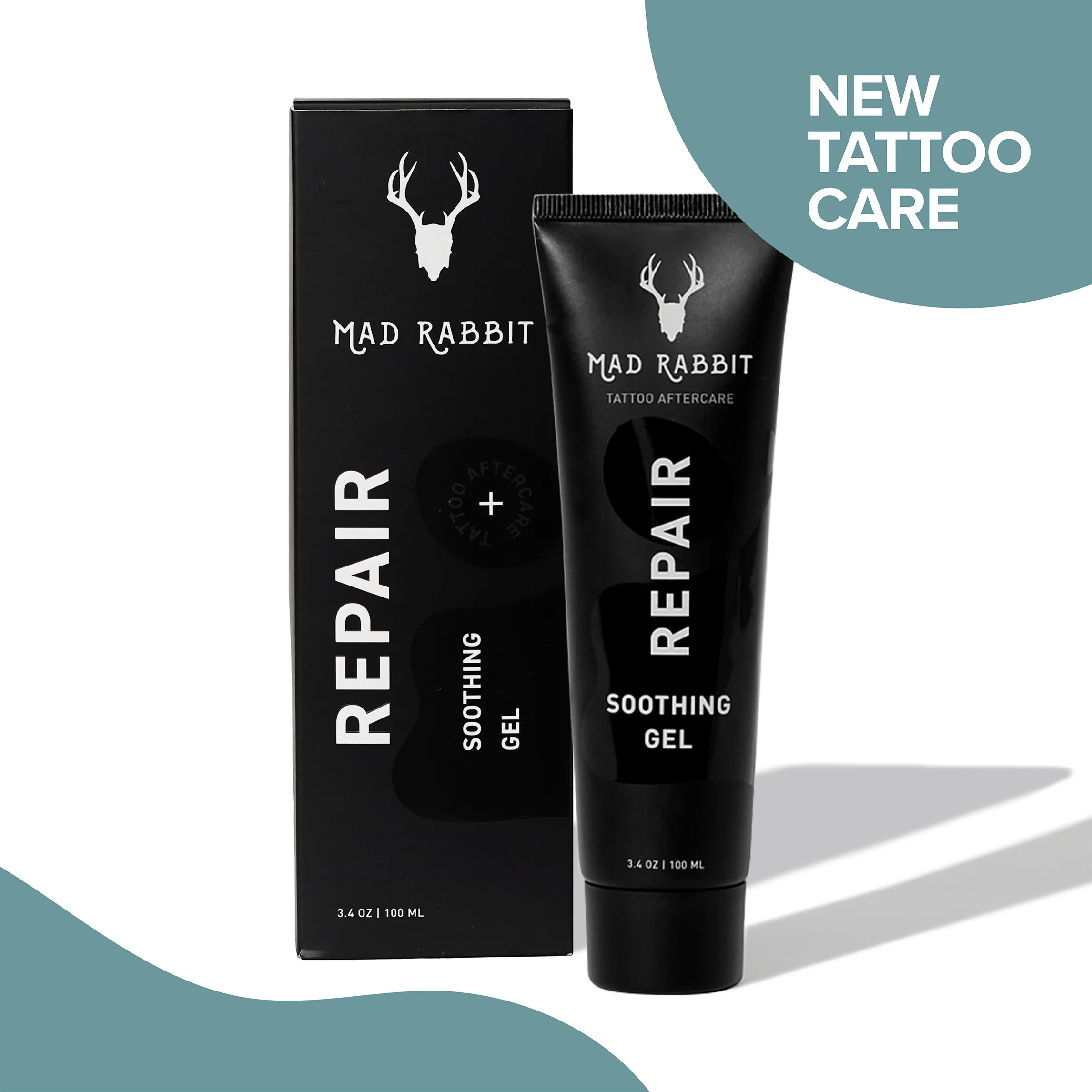 Mad Rabbit Repair Soothing Gel, Moisturizing Tattoo Aftercare with Clean Ingredients, 3.4 oz | Walmart (US)
