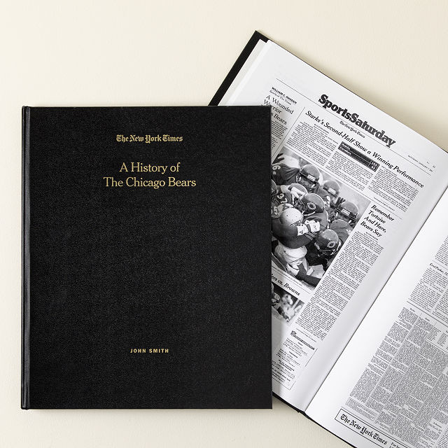 New York Times Custom Football Book | UncommonGoods