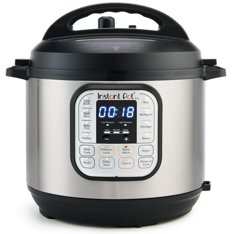 Instant Pot 8Qt DUO 7-in-1 Multi-Cooker, Pressure Cook, Slow Cook, & more, Stainless Steel | Walmart (US)