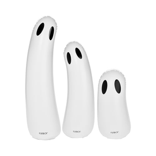 FUNBOY Standing Inflatable Light-Up Outdoor Ghost Halloween Décor, 3-Pack | Amazon (US)