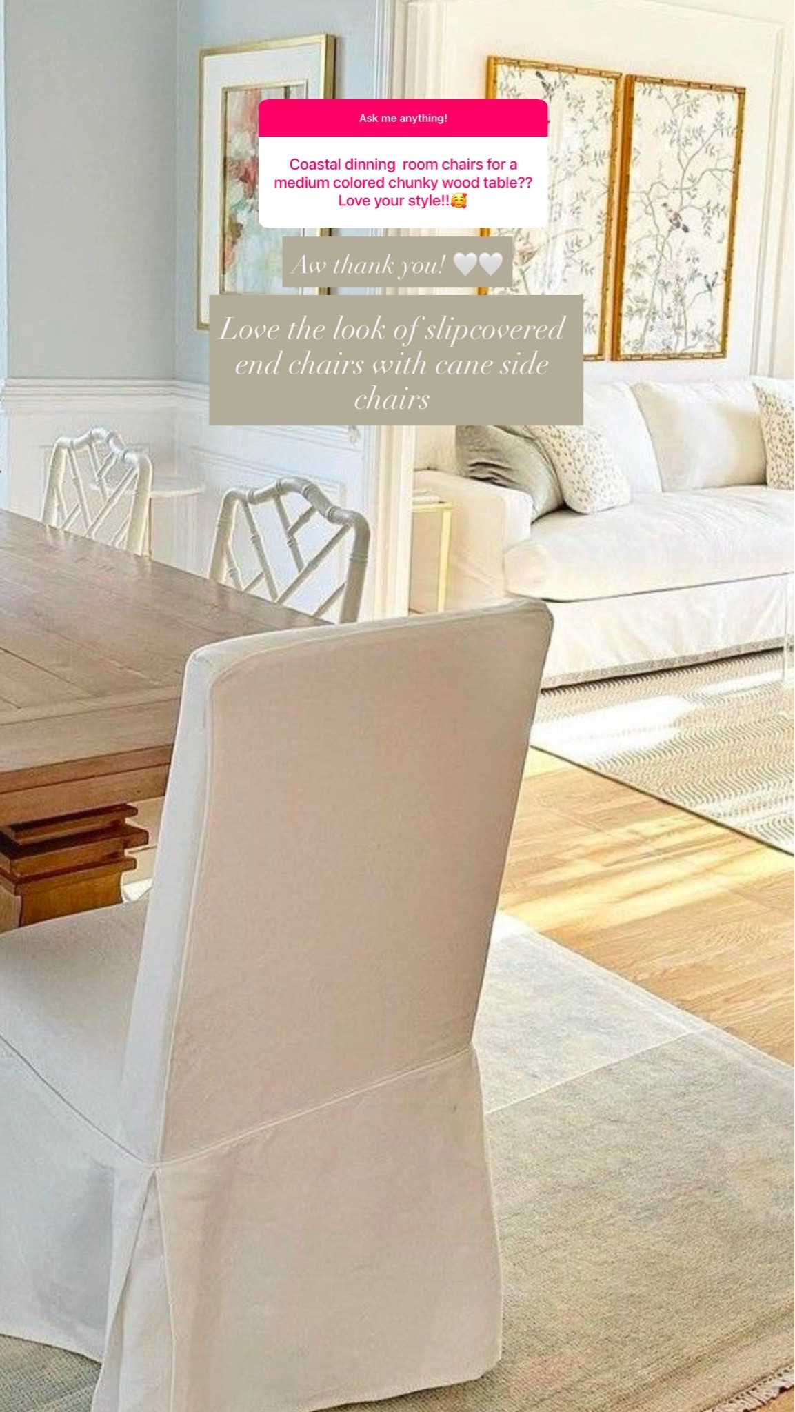I love the look of mixing a slipcovered end chair with cane side chairs for a coastal look with a chunky wood dining table - linking some favorites currently on sale for Memorial Day!

#LTKHome #LTKSaleAlert #LTKdayinmylife