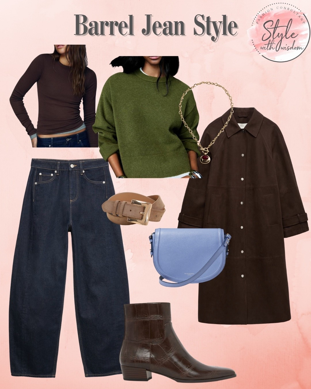 Styling barrel jeans, great for work or a night out in a darker wash like these I have shared 

#LTKworkwear #LTKstyletip #LTKjeans