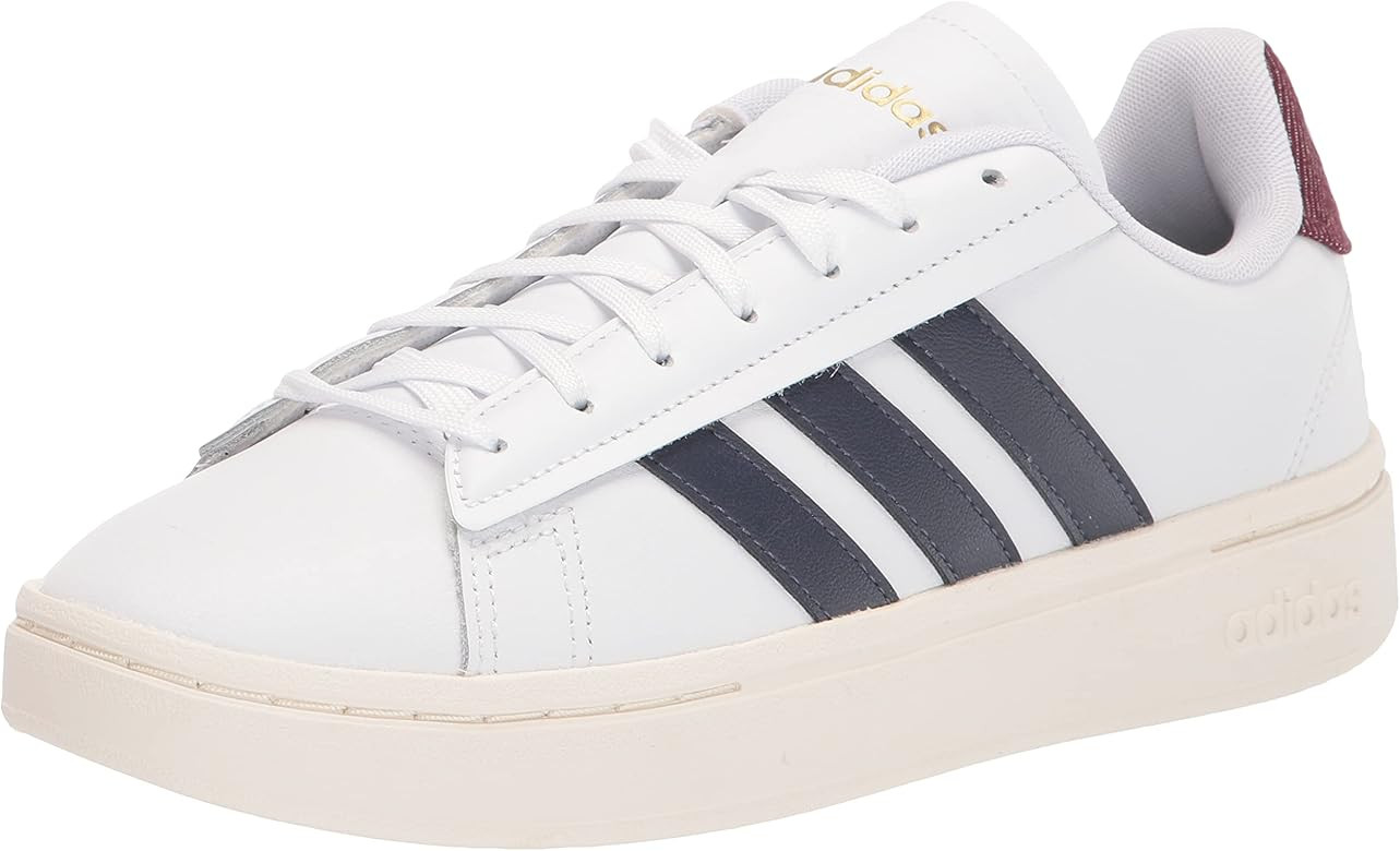 Amazon.com | adidas Men's Grand Court Alpha Tennis Shoe, White/Core Black/Blue Rush, 12 | Tennis ... | Amazon (US)