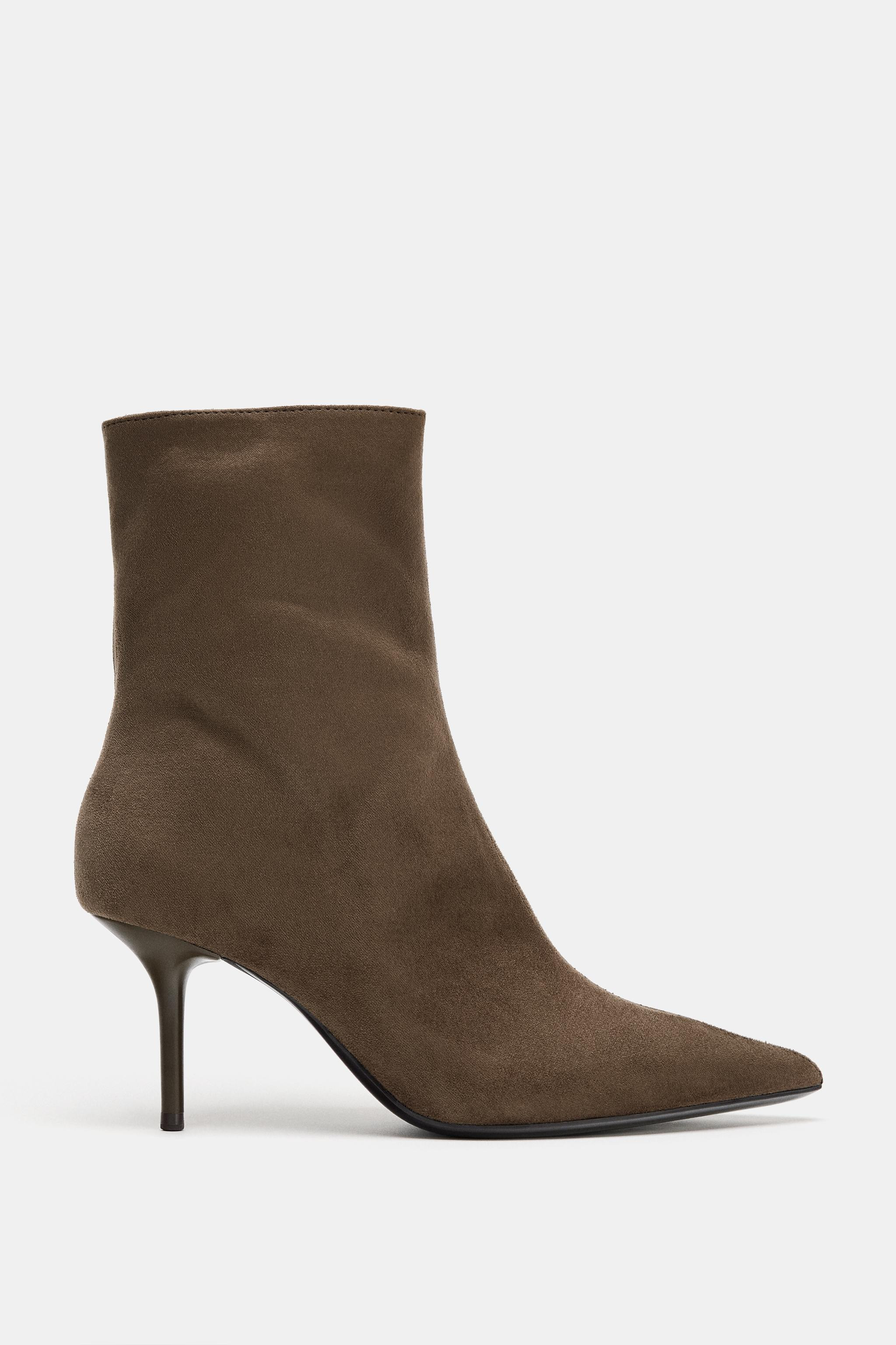 BOTTINES À TALONS FINS EFFET SOFT | Zara FR