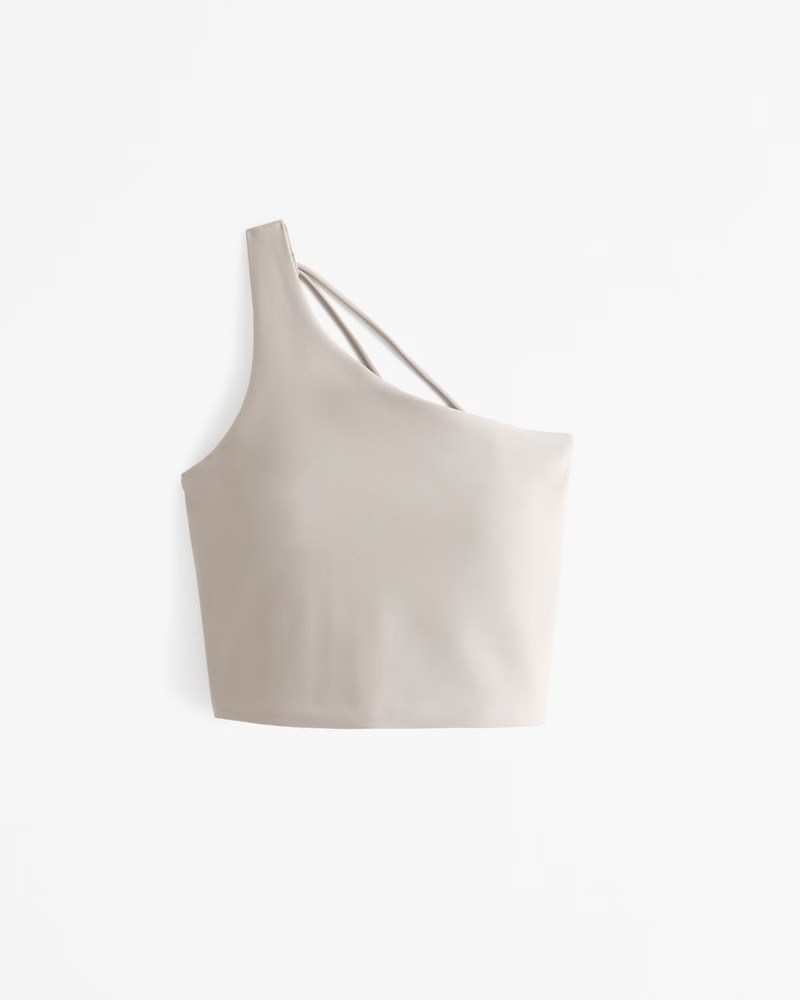 YPB sculptLUX One-Shoulder Strappy-Back Slim Tank | Abercrombie & Fitch (US)