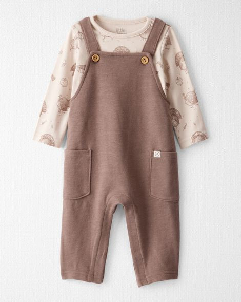 Baby 2-Piece Organic Overall Set in Autumn Grove Print | Carter's Inc