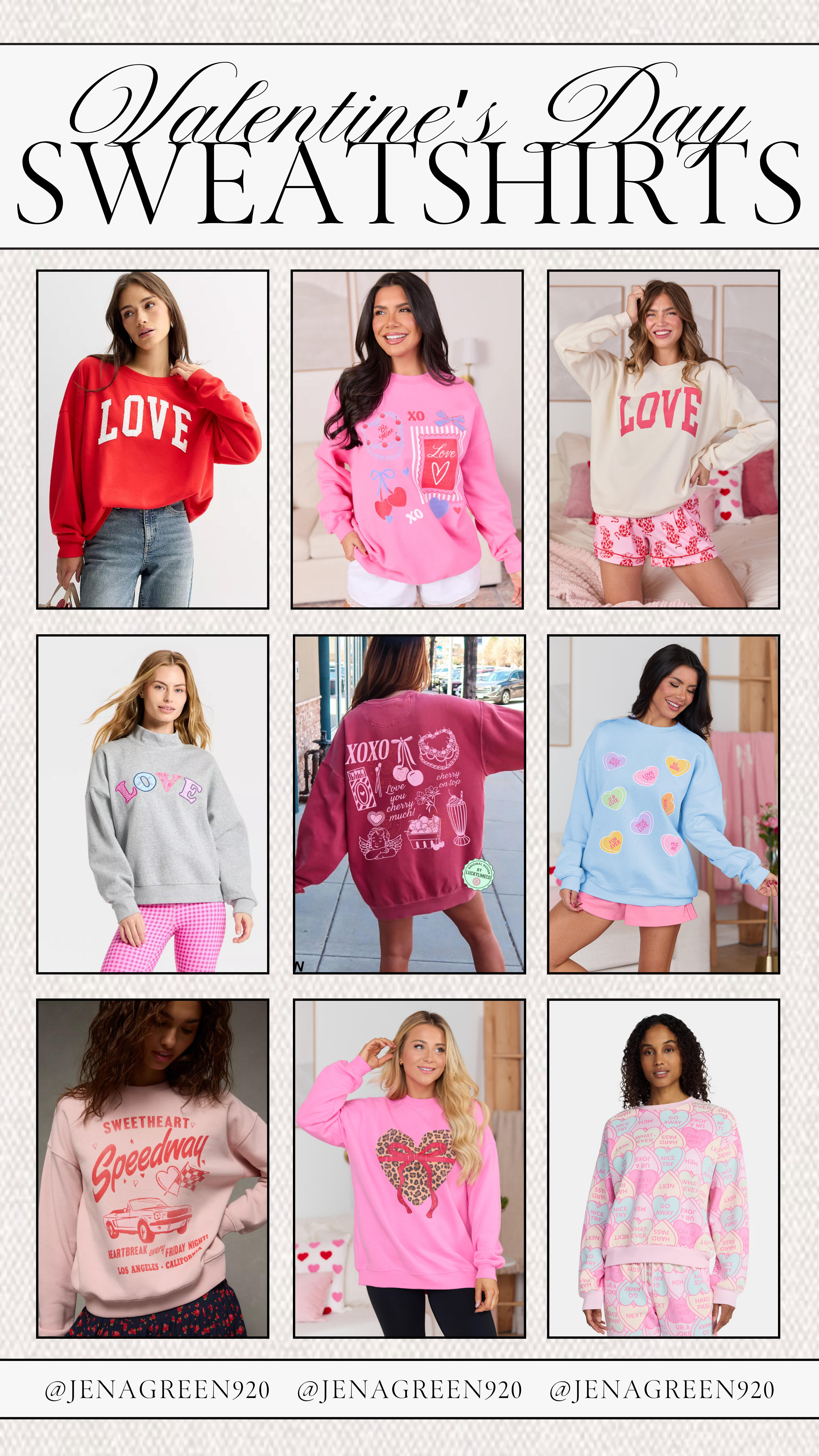 Valentine's Day Sweatshirts | Valentine's Day Sweaters 

 #LTKSeasonal #LTKFindsUnder50 #LTKFindsUnder100
