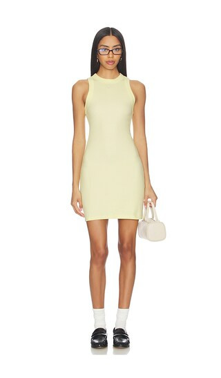 Nike Rib Tank Dress in Lemon. - size S | Revolve Clothing (Global)