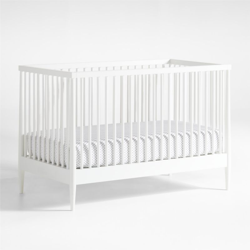 Hampshire White Wood Convertible Baby Crib + Reviews | Crate & Kids | Crate & Barrel