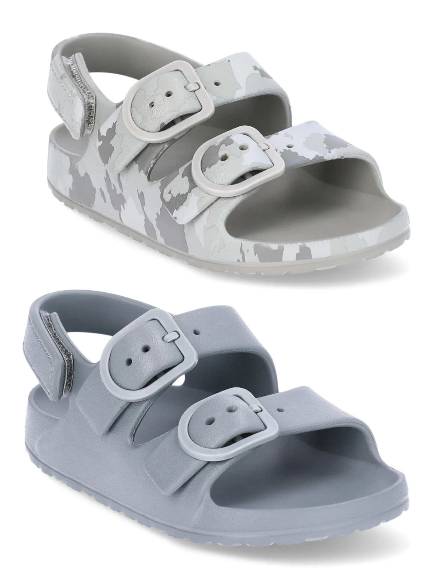 Wonder Nation Toddler Kids EVA Two Buckle Sandal, 2- Pack - Walmart.com | Walmart (US)