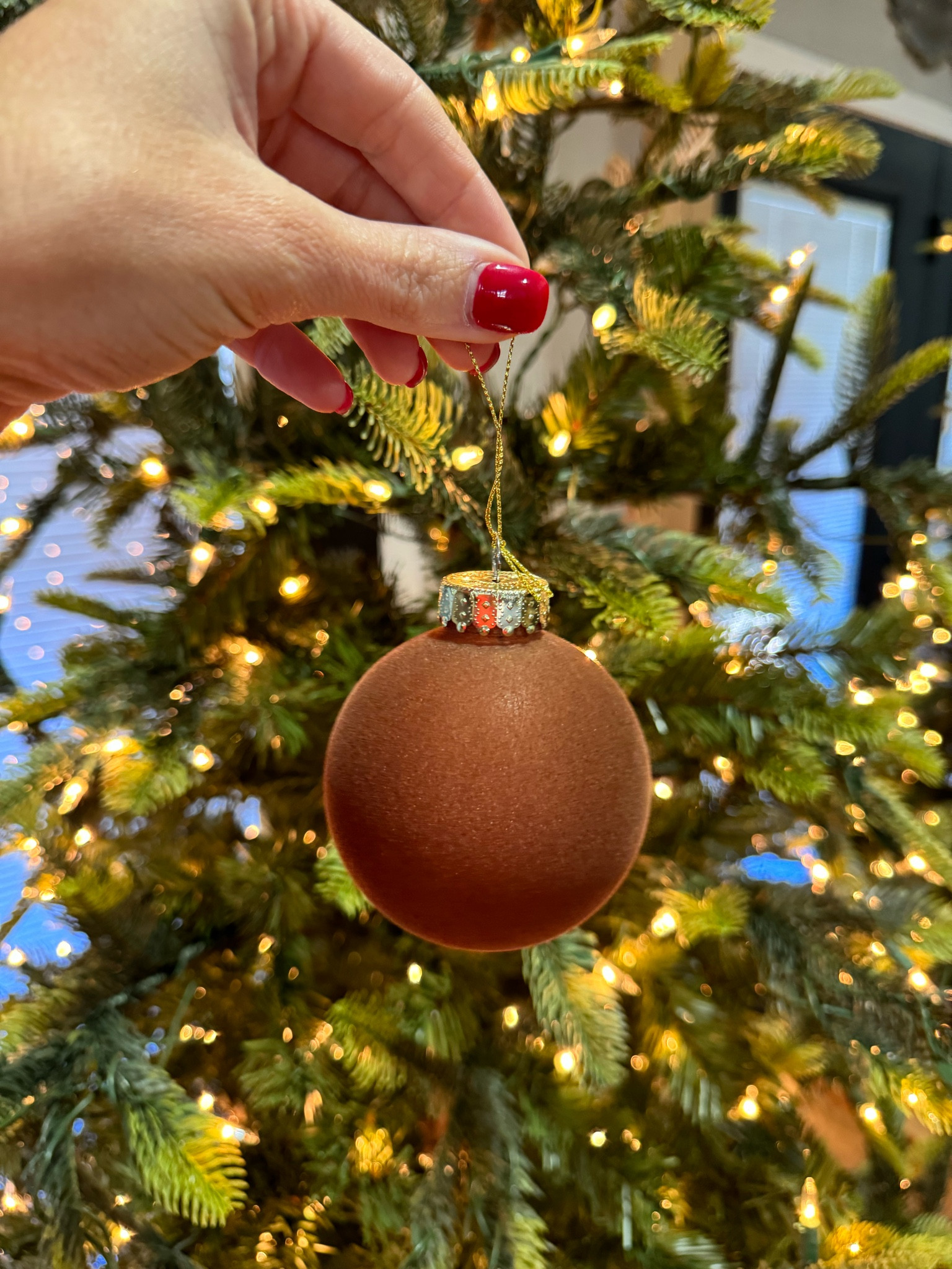 The prettiest non shatters brown velvet ornaments! 

#LTKSeasonal #LTKHoliday