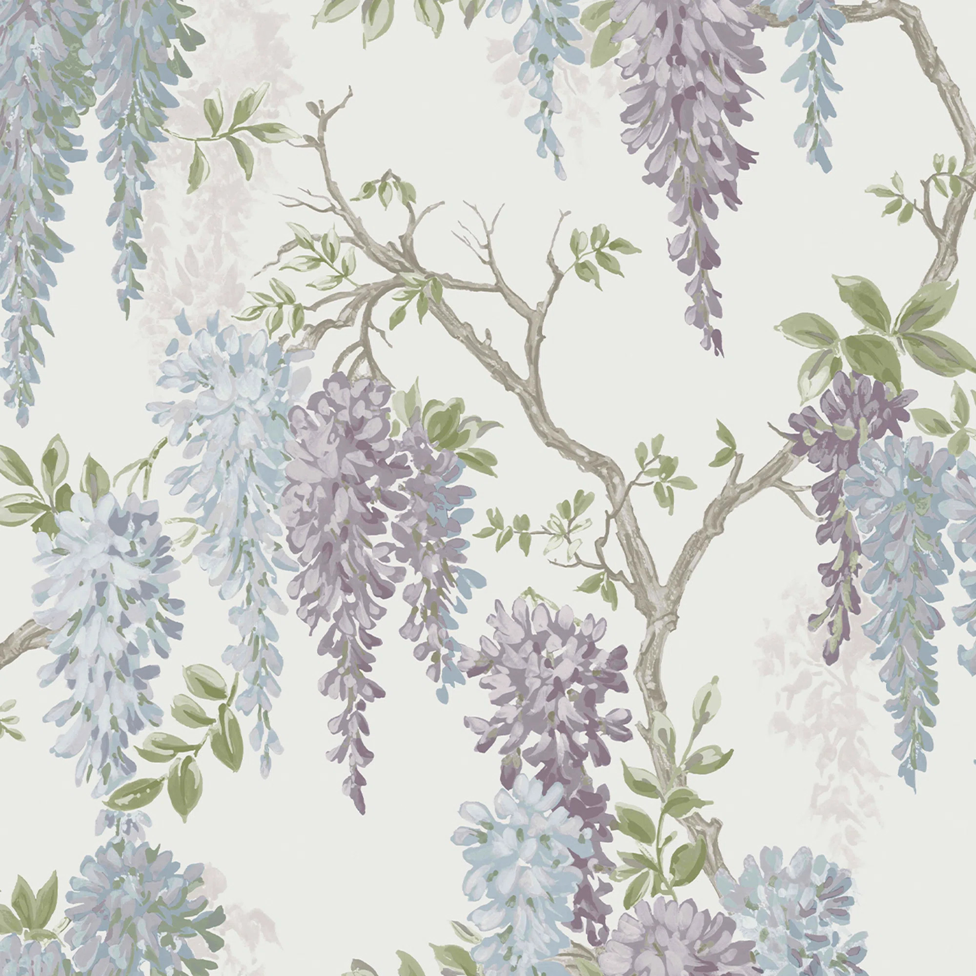 Laura Ashley Wisteria Garden Wallpaper Roll | Wayfair North America