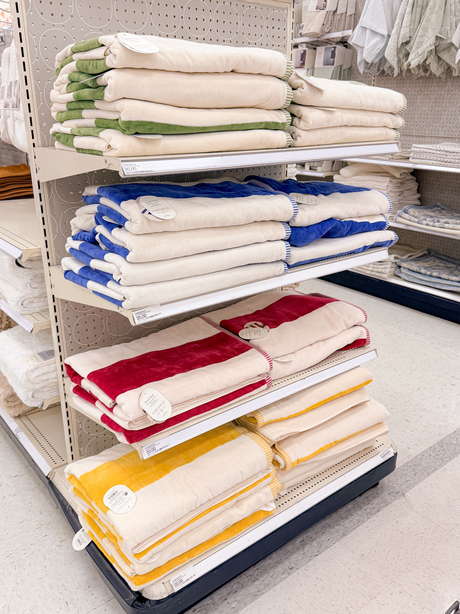 Wide beach towels at Target!