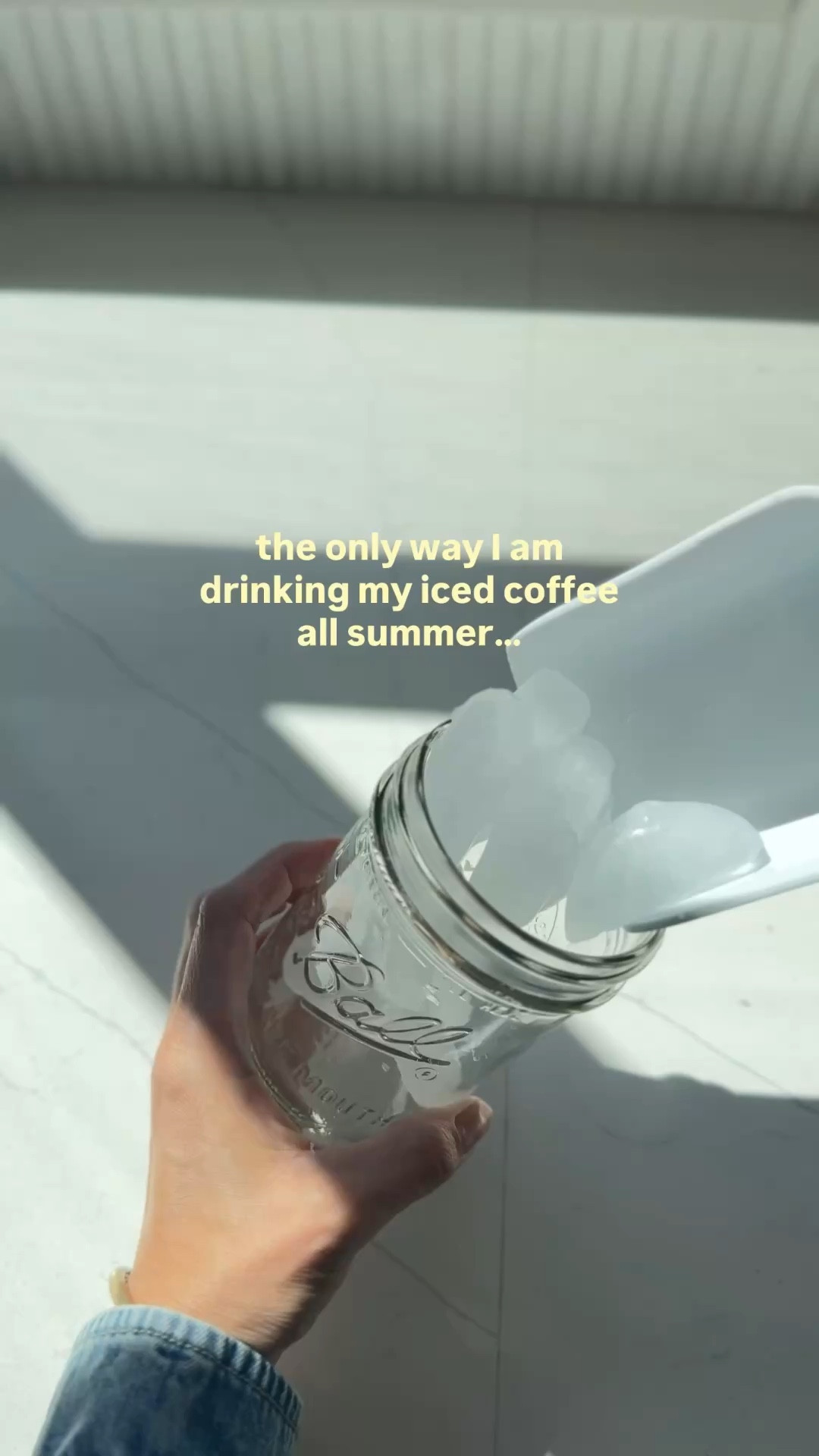 These stainless coffee covers for my mason jars! Amazon find 

Recipe: 
2 shots espresso from my Breville- Purity mold free beans 
Ice
Water 
Vanilla nut pods creamer 

#LTKdayinmylife #LTKSeasonal #LTKmomlife