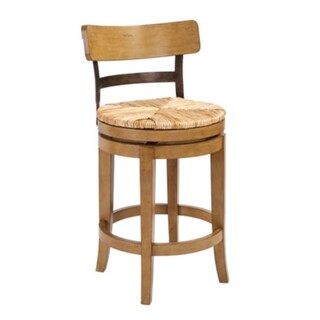 Marguerite Rush Seat Swivel Counter Stool with Back | Ballard Designs, Inc.